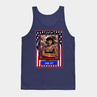 INK IT PATRIOTIC TATTOOED WOMAN Tank Top